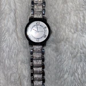 Michael Kors white gold watch